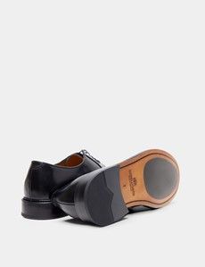 Black Derby Lace Up Shoe-preview3