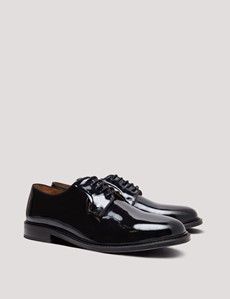 Black Italian Patent Leather Derby Dress Shoe-preview1