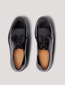 Black Italian Patent Leather Derby Dress Shoe-preview4