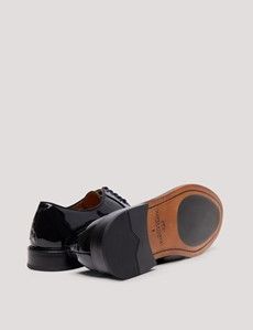 Black Italian Patent Leather Derby Dress Shoe-preview3
