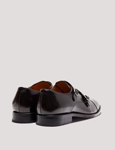 Brown Double Monk Strap Shoe-preview2