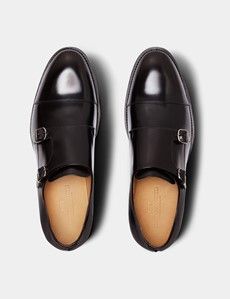 Brown Double Monk Strap Shoe-preview4