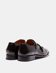 Brown Double Monk Strap Shoe-preview2