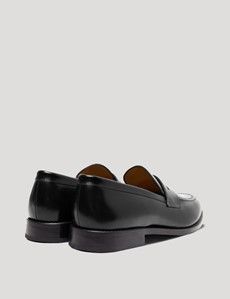 Black Leather Penny Loafer-preview2