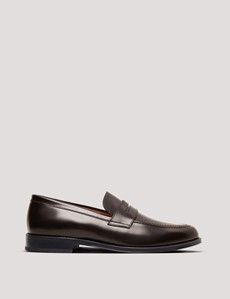 Brown Leather Penny Loafer