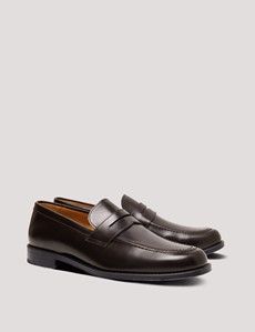 Brown Leather Penny Loafer-preview1