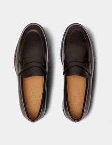 Brown Leather Penny Loafer-preview4