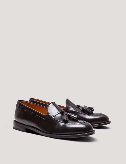 Brown Leather Tassel Loafer-preview