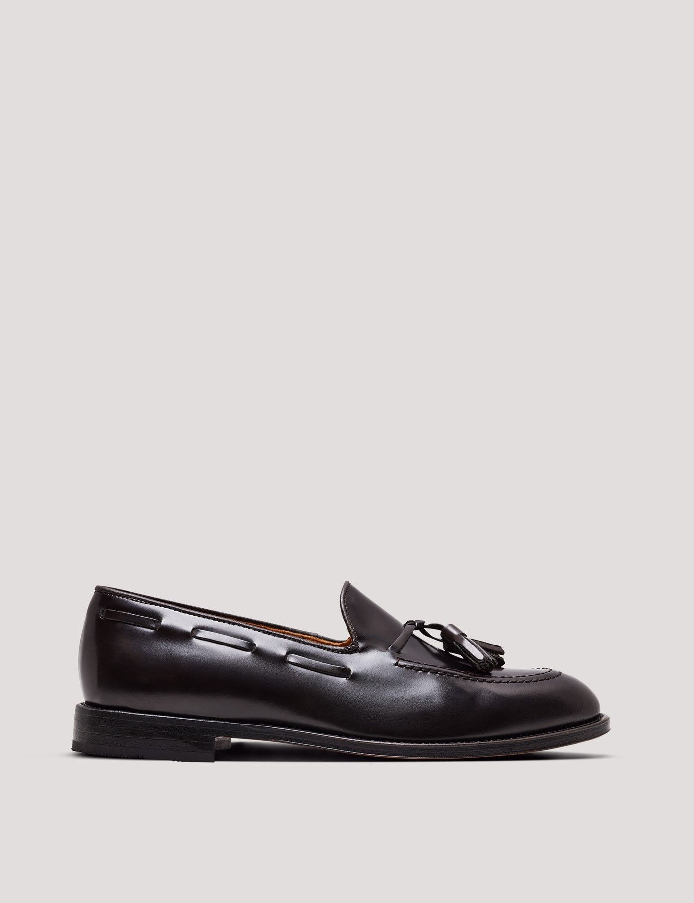 P-5615-668 Brown Leather Slip on Loafer Pinosos Made in Spain main image 1