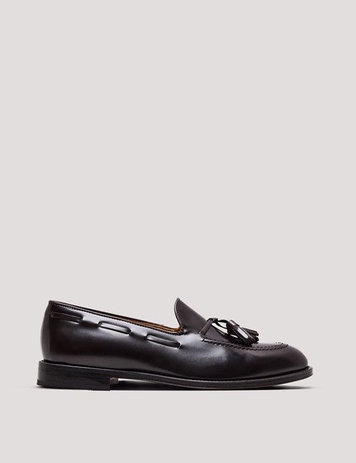 Brown Leather Tassel Loafer