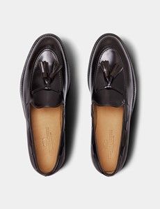 Brown Leather Tassel Loafer-preview4