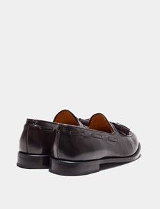 Brown Leather Tassel Loafer-preview2