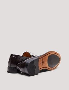 Brown Leather Tassel Loafer-preview3