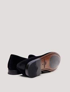 Black Velvet Belgian Loafer-preview3