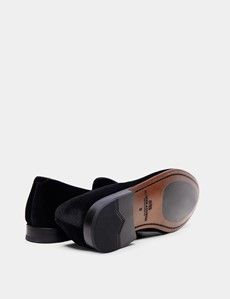 Black Velvet Belgian Loafer-preview3