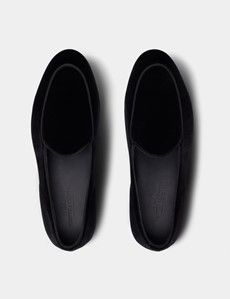 Black Velvet Belgian Loafer-preview4