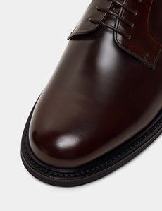 Chocolate Brown Derby Lace Up Shoe