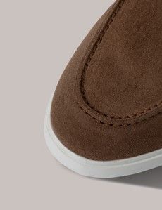 Tan Suede Loafers-preview5
