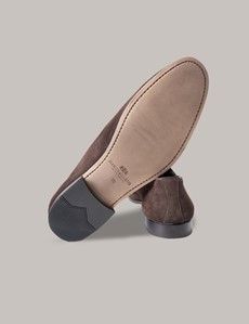 Brown Suede Tassel Loafers-preview3