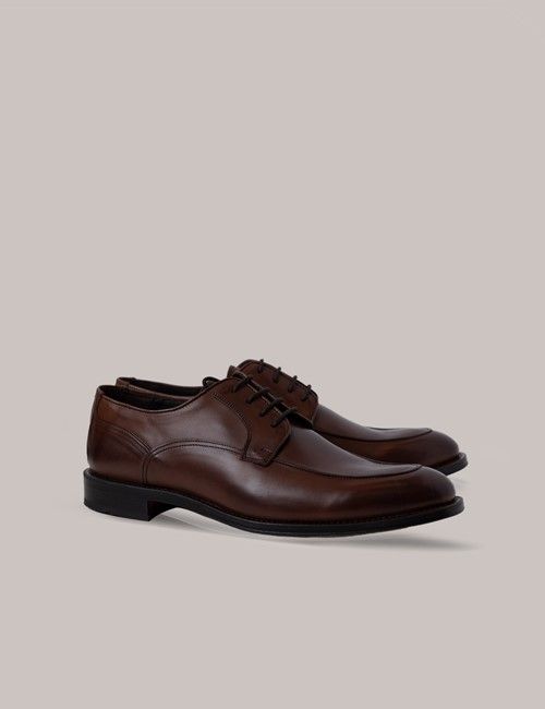 Tan Lace Up Loafers-preview