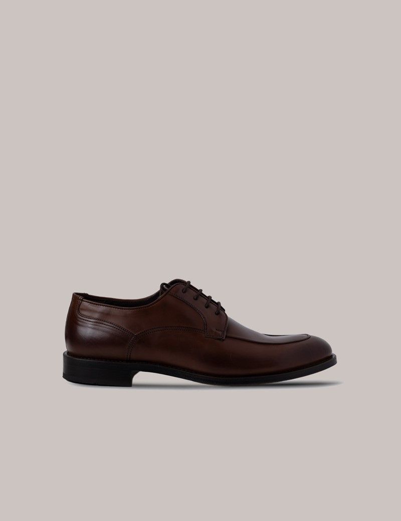 Men's Tan Lace Up Loafers | Hawes & Curtis