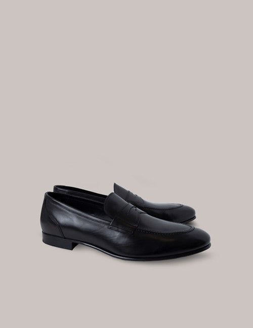 Black Leather Loafer-preview
