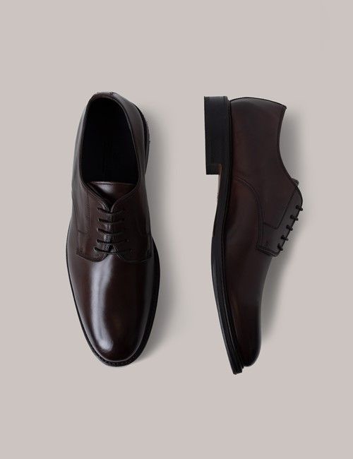 Brown Leather Derby Shoe