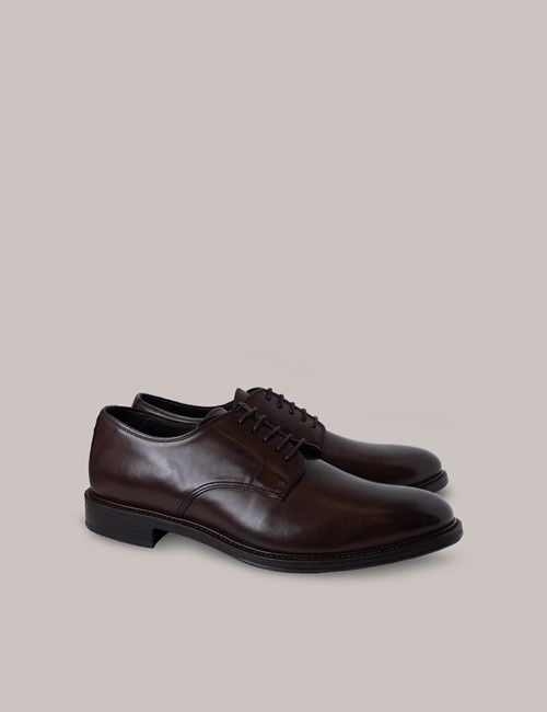 Brown Leather Derby Shoe