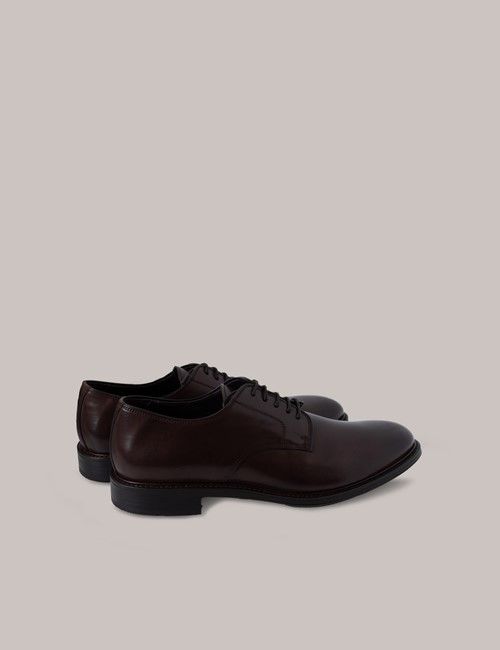 Brown Leather Derby Shoe-preview