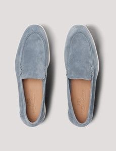 Blue Italian Suede Loafer-preview4