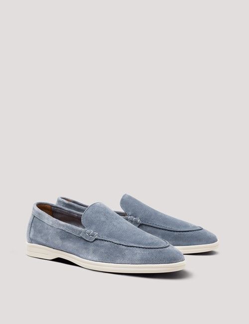 Blue Italian Suede Loafer-preview