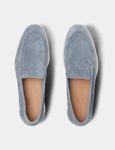 Blue Italian Suede Loafer-preview4