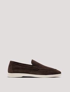 Brown Italian Suede Loafer