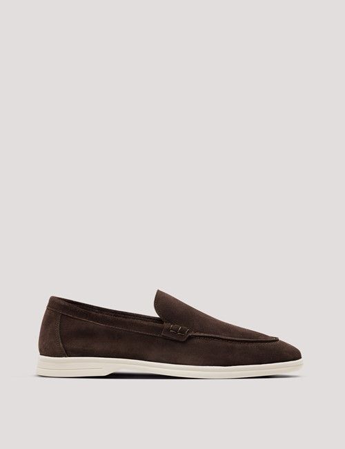 Brown Italian Suede Loafer