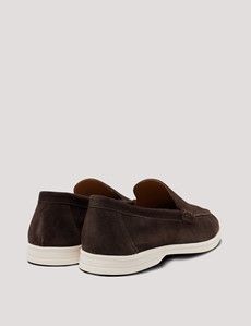 Brown Italian Suede Loafer-preview2