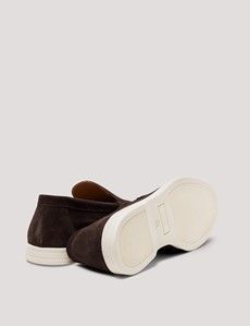 Brown Italian Suede Loafer-preview3