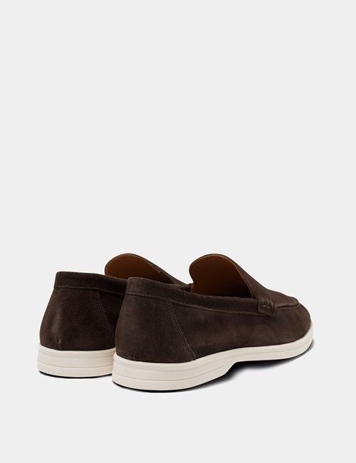Brown Italian Suede Loafer-preview