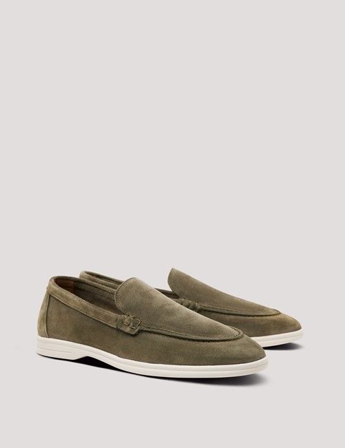 Green Italian Suede Loafer-preview