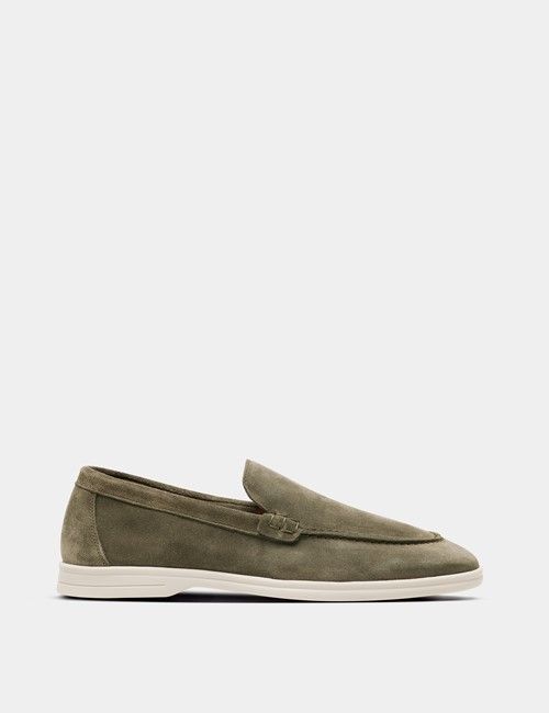 Green Italian Suede Loafer