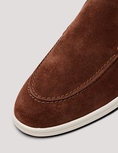 Camel Italian Suede Loafer-preview5