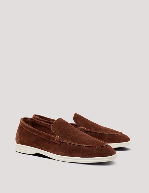 Camel Italian Suede Loafer-preview