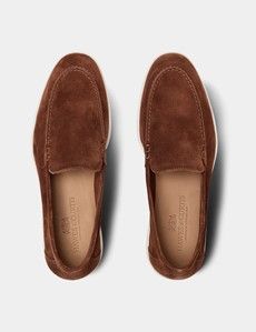 Camel Italian Suede Loafer-preview4