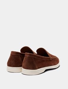 Camel Italian Suede Loafer-preview2