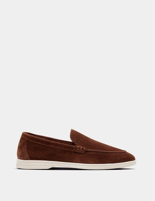 Camel Italian Suede Loafer