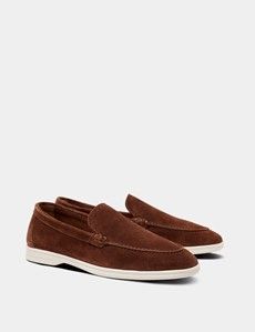 Camel Italian Suede Loafer-preview1