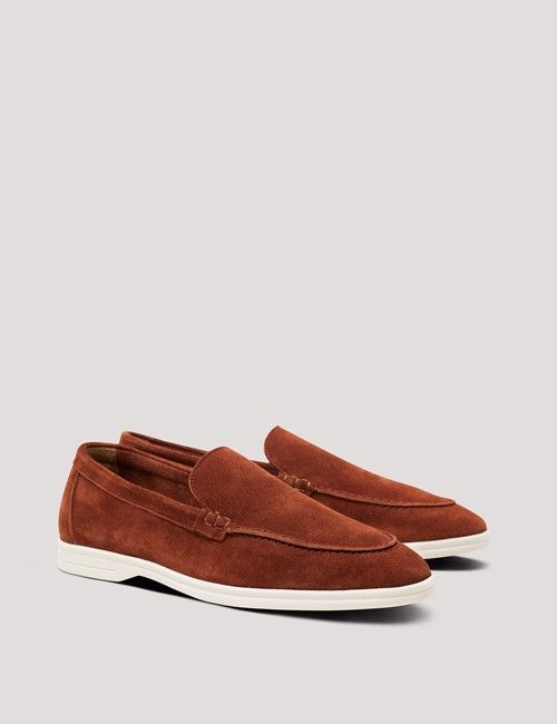 Rust Italian Suede Loafer-preview
