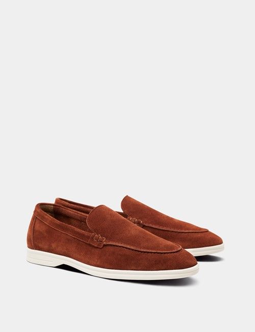 Rust Italian Suede Loafer-preview