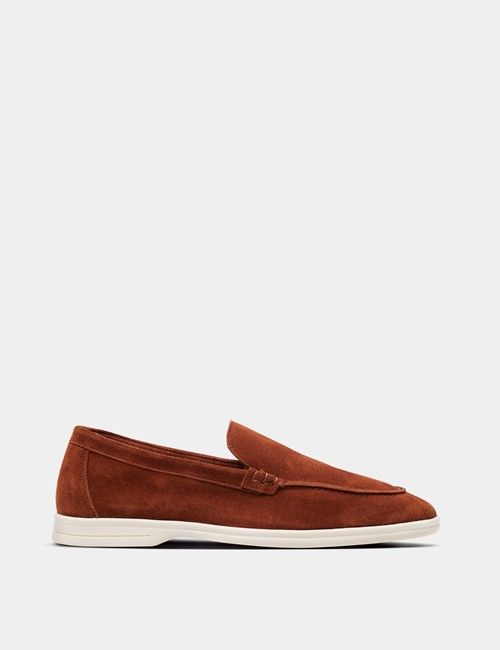 Rust Italian Suede Loafer