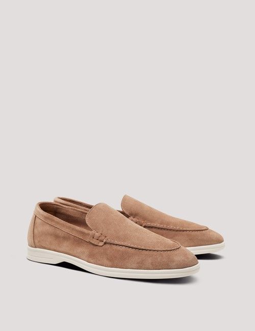 Tan Italian Suede Loafer-preview