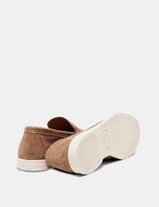 Tan Italian Suede Loafer-preview3